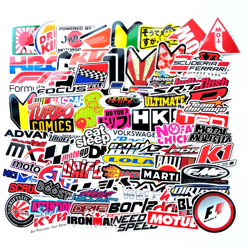 Suitcase graffiti waterproof sticker
